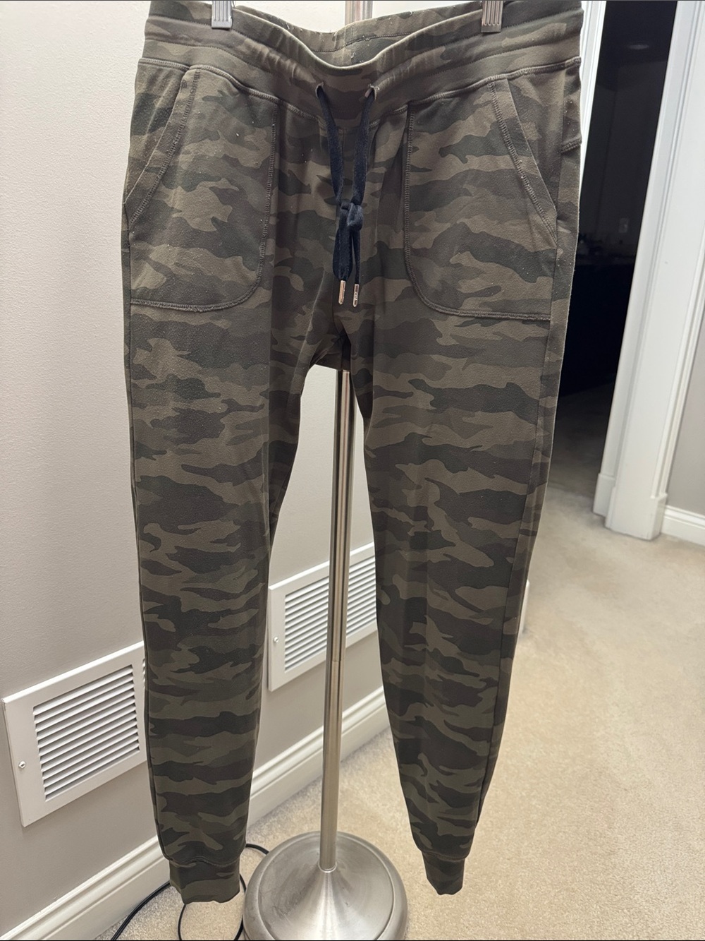 Women’s  Olive Camo Jogger Pants - Slim Fit
